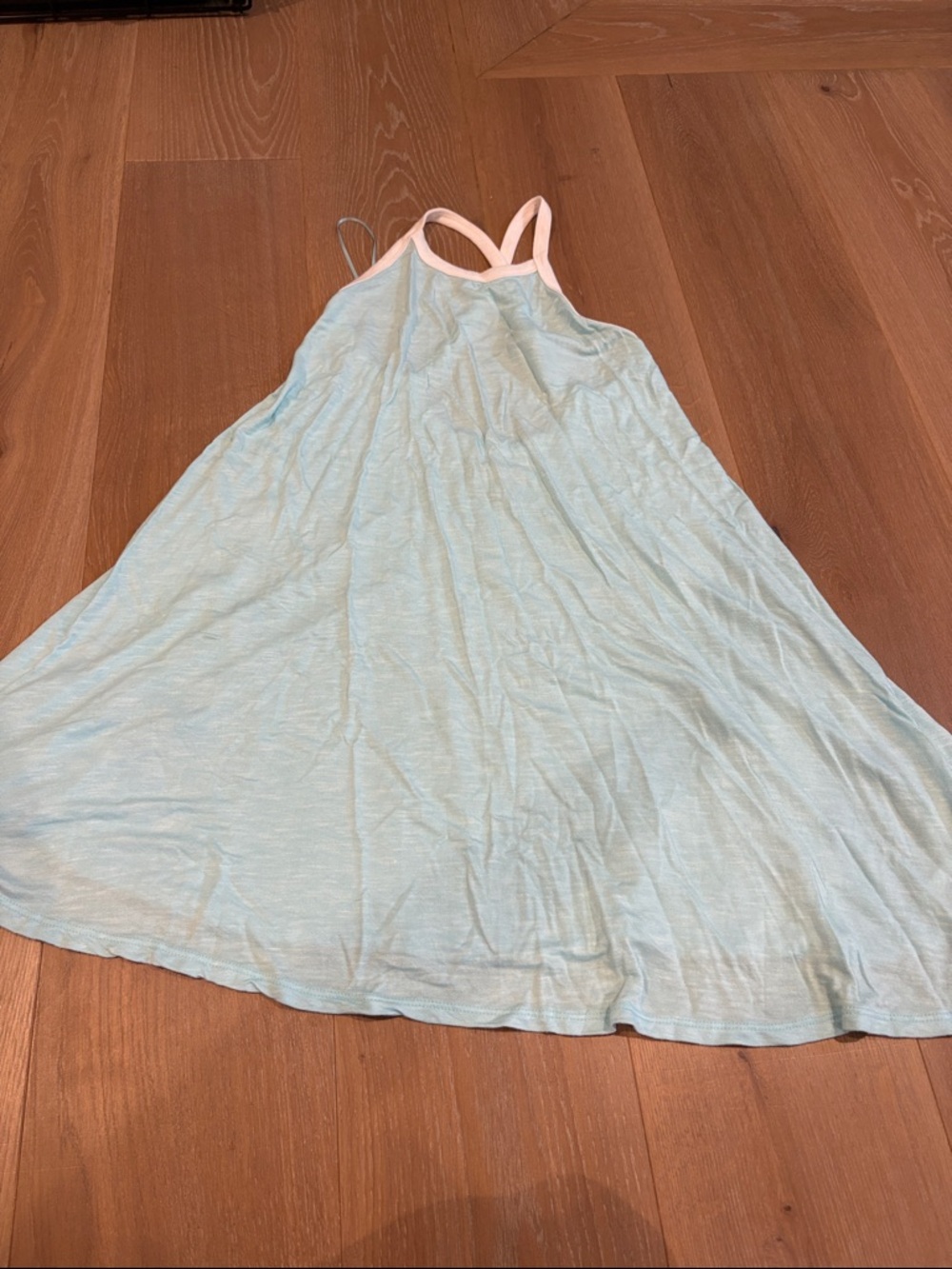 Saturday Sunday Size Small Light Blue & White Trim Women's lightweight dress.